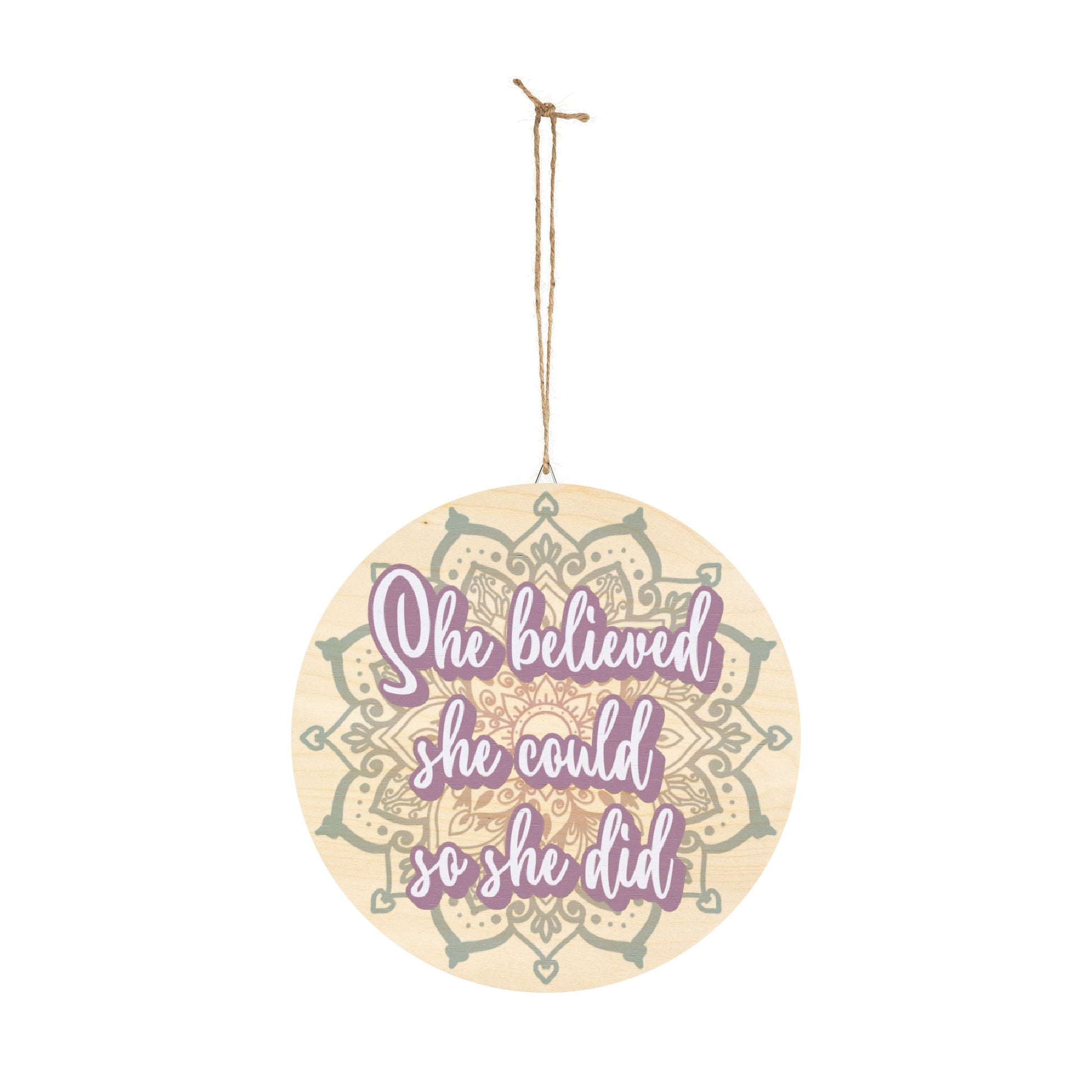 Affirmation Wood Sign