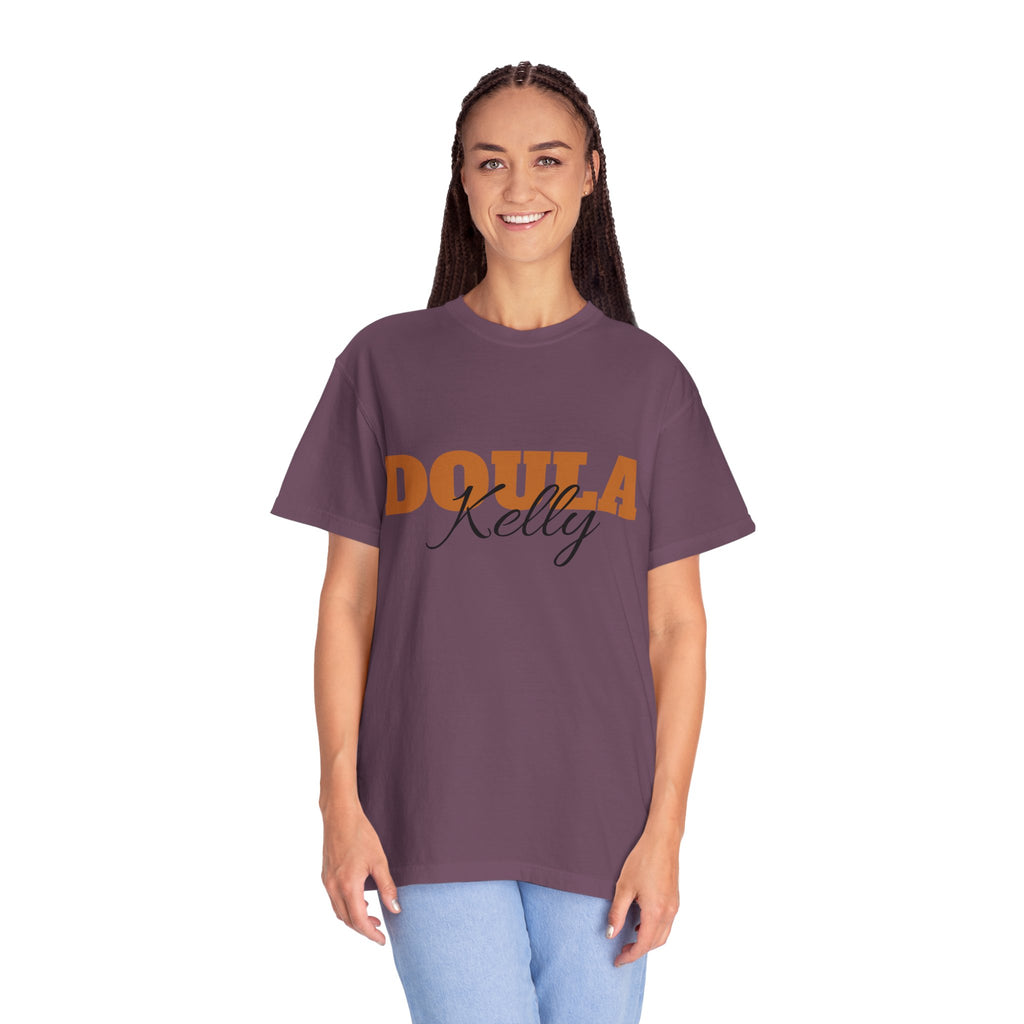 Personalized Doula Garment-Dyed T-shirt with your Name