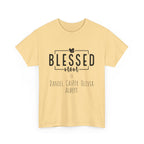 Camiseta de algodón grueso personalizada Blessed Mom en diferentes colores, ¡con los nombres de tus hijos! 