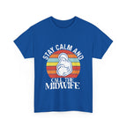 Camiseta de algodón grueso "Llama a la partera"