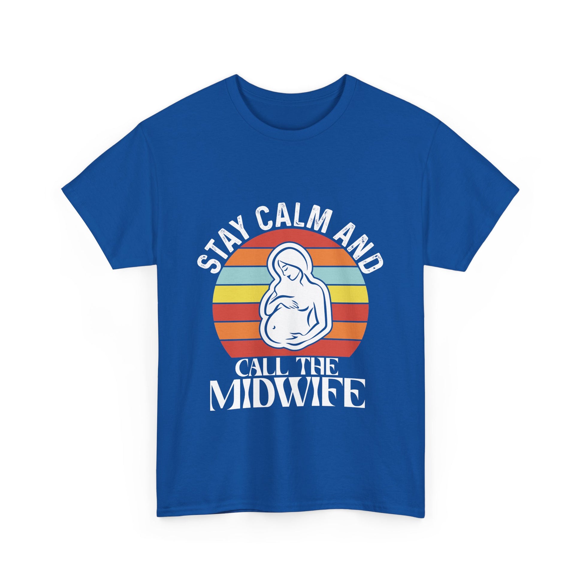 Camiseta de algodón grueso "Llama a la partera"
