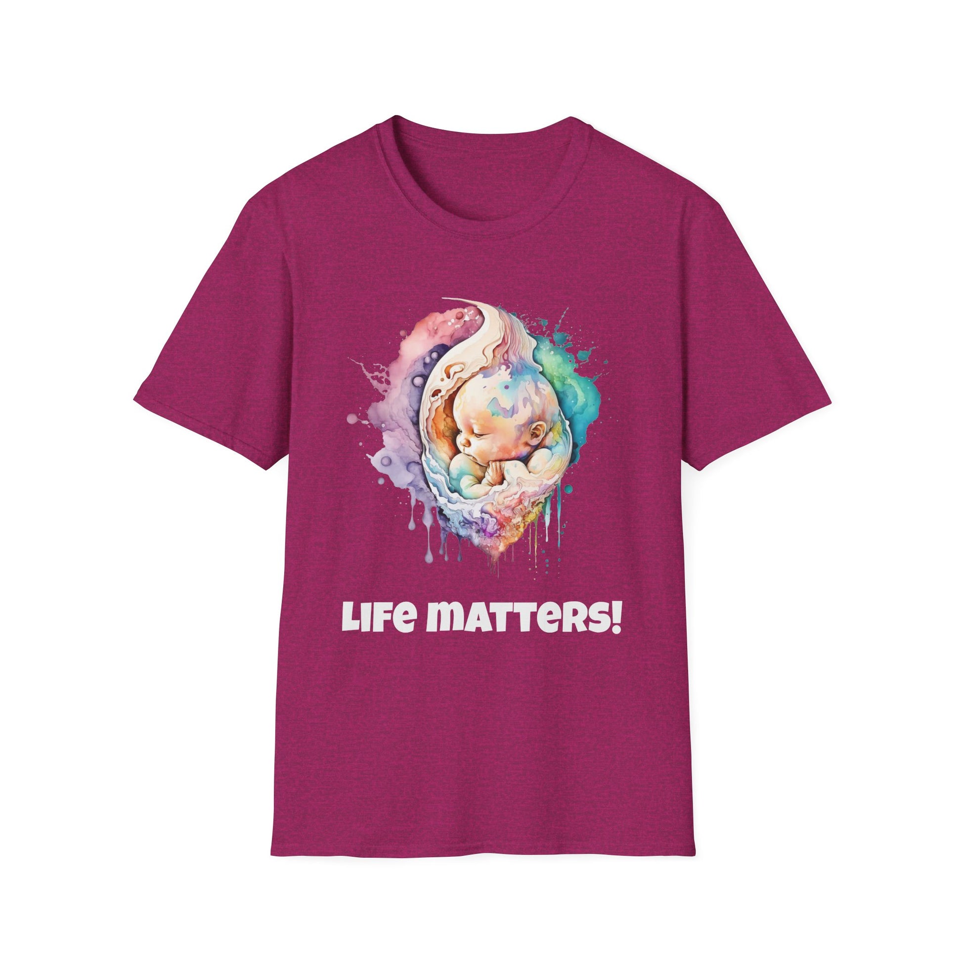 ¡La vida importa! Camiseta Softstyle Pro-vida para bebé. Disponible en varios colores. 