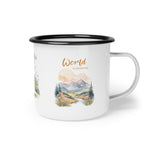 Enamel Cup - World is awesome
