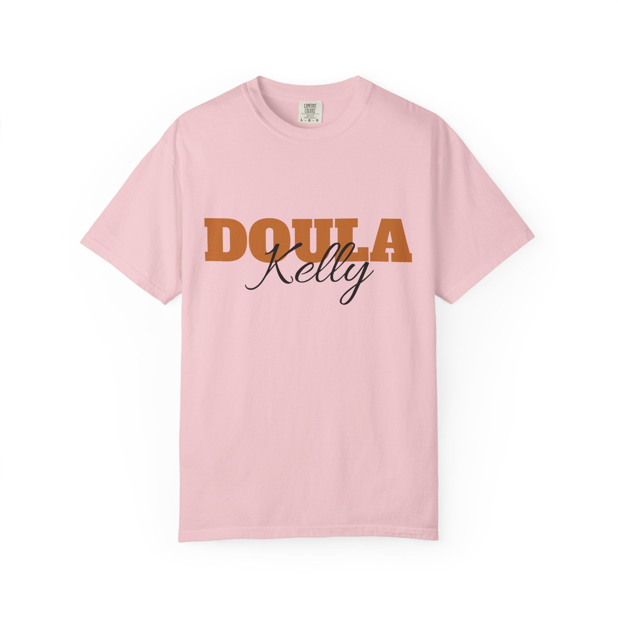 Personalized Doula Garment-Dyed T-shirt with your Name