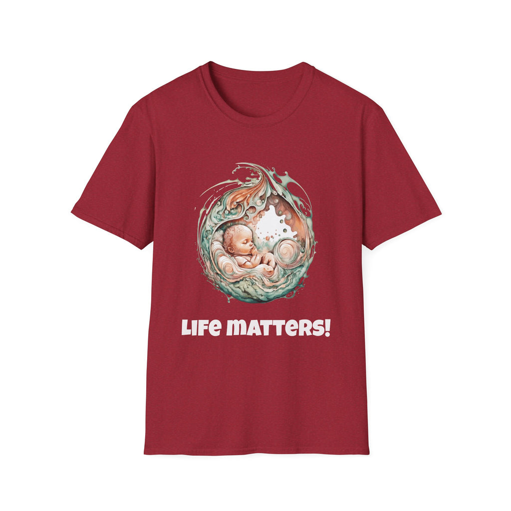 Życie ma znaczenie! Koszulka Softstyle Pro-life w różnych kolorach 