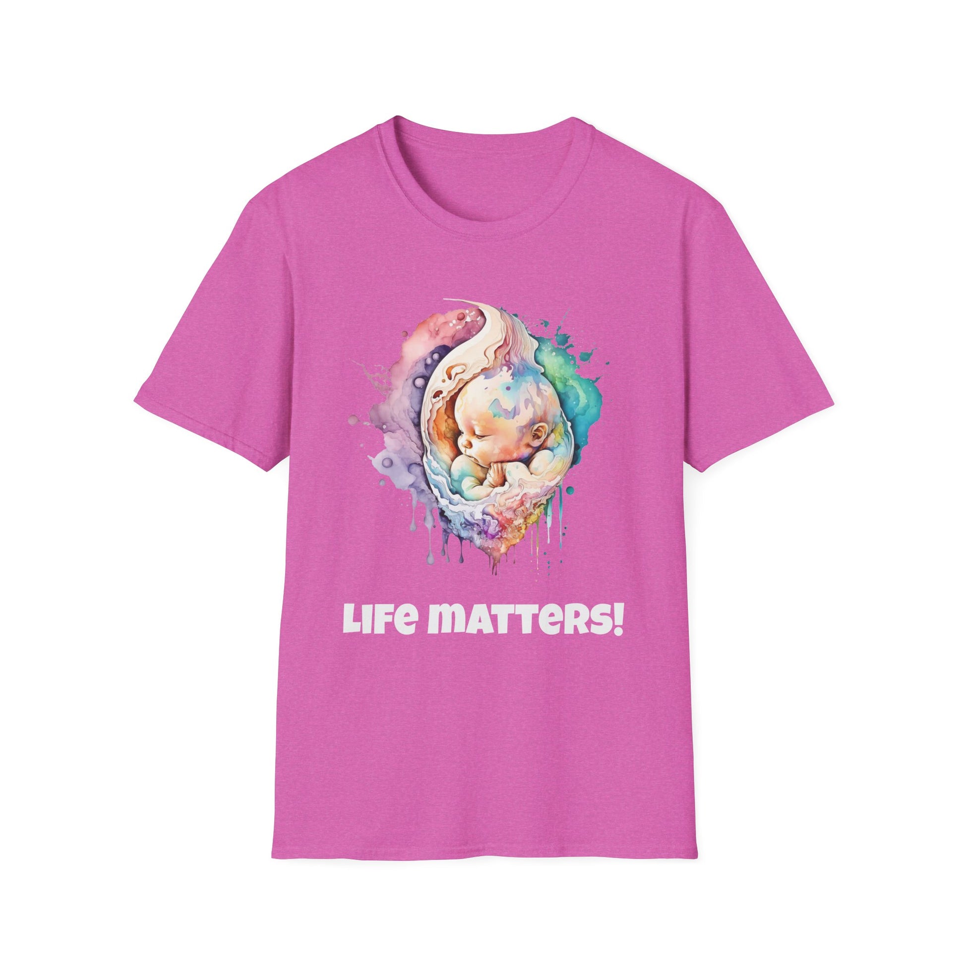 ¡La vida importa! Camiseta Softstyle Pro-vida para bebé. Disponible en varios colores. 