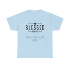 Camiseta de algodón grueso personalizada Blessed Mom en diferentes colores, ¡con los nombres de tus hijos! 