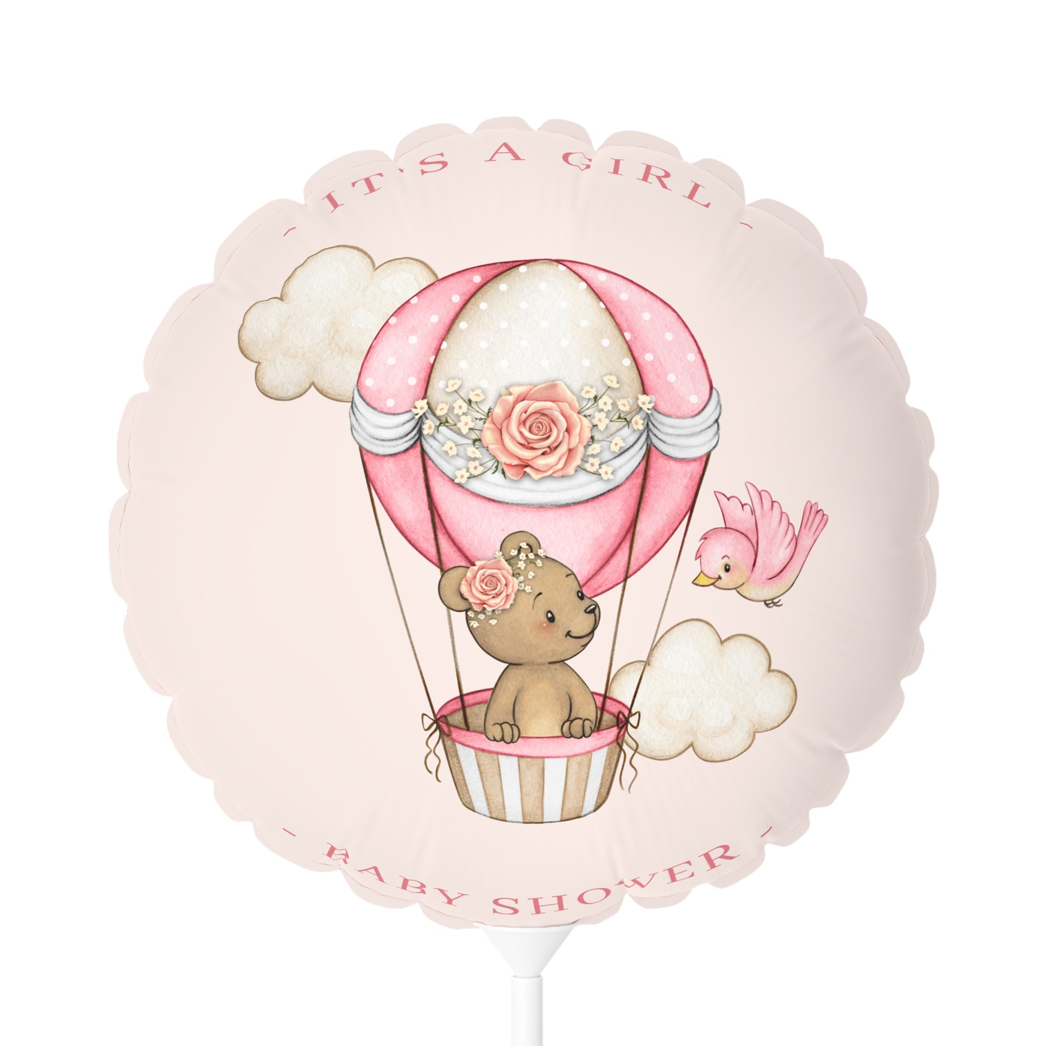 Balloon Girl Baby Shower Decoration