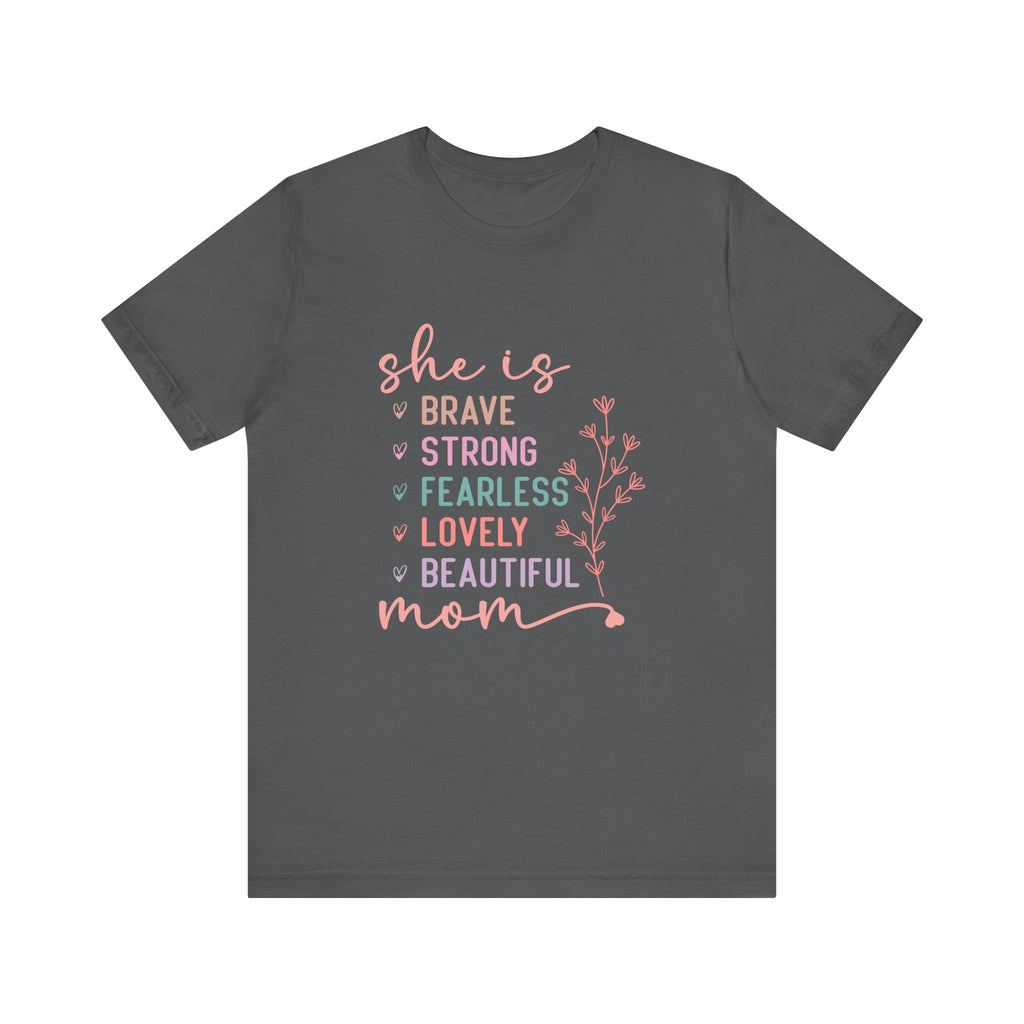 Camiseta de manga corta de jersey "Ella es mamá" | Canadá 