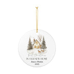 First Christmas in New Home - Ceramic Decoration Ornament, Personalized, 4 designs