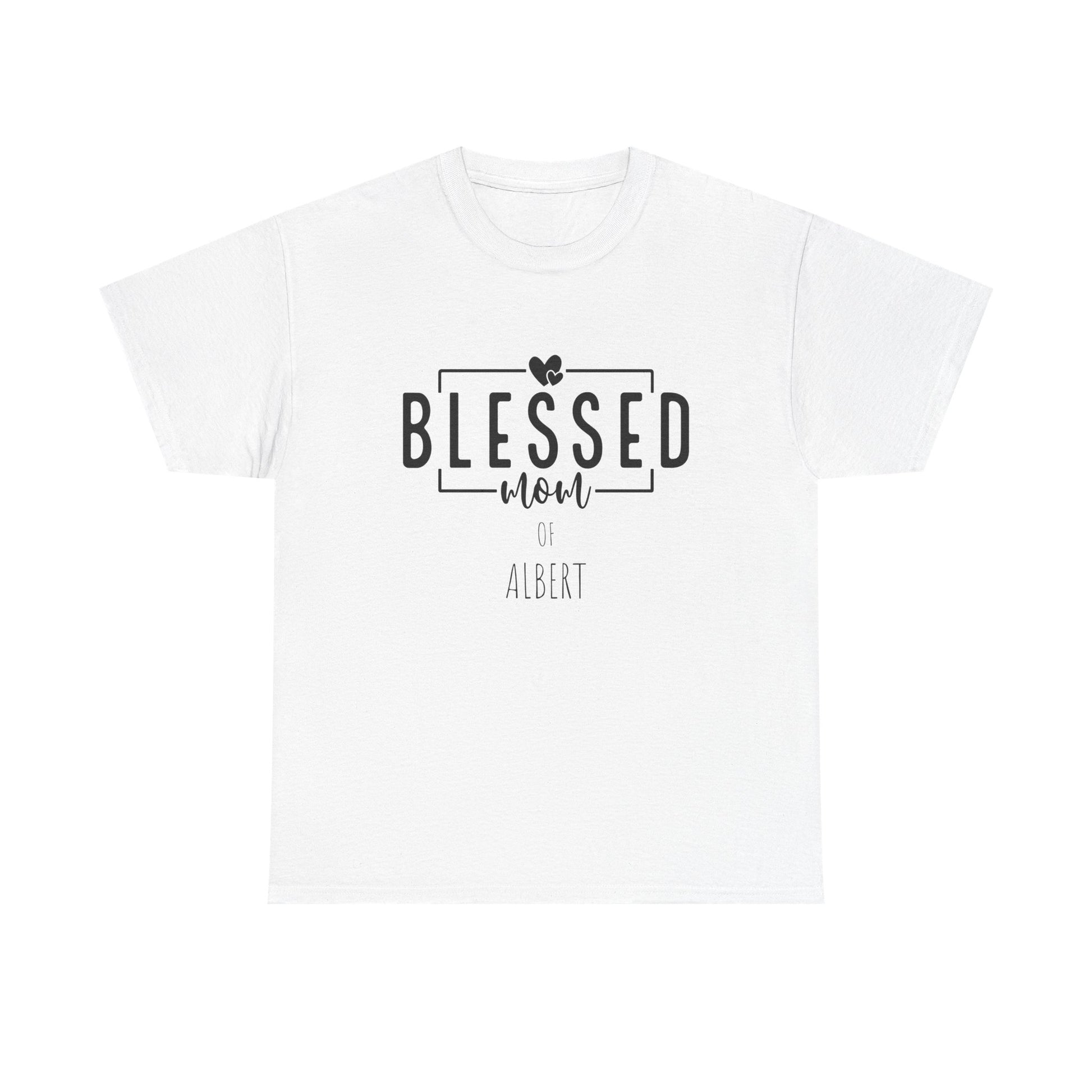 Camiseta de algodón grueso personalizada Blessed Mom en diferentes colores, ¡con los nombres de tus hijos! 