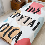 Velveteen Plush Blanket in Polish