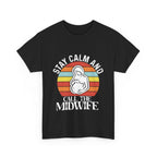 Camiseta de algodón grueso "Llama a la partera"