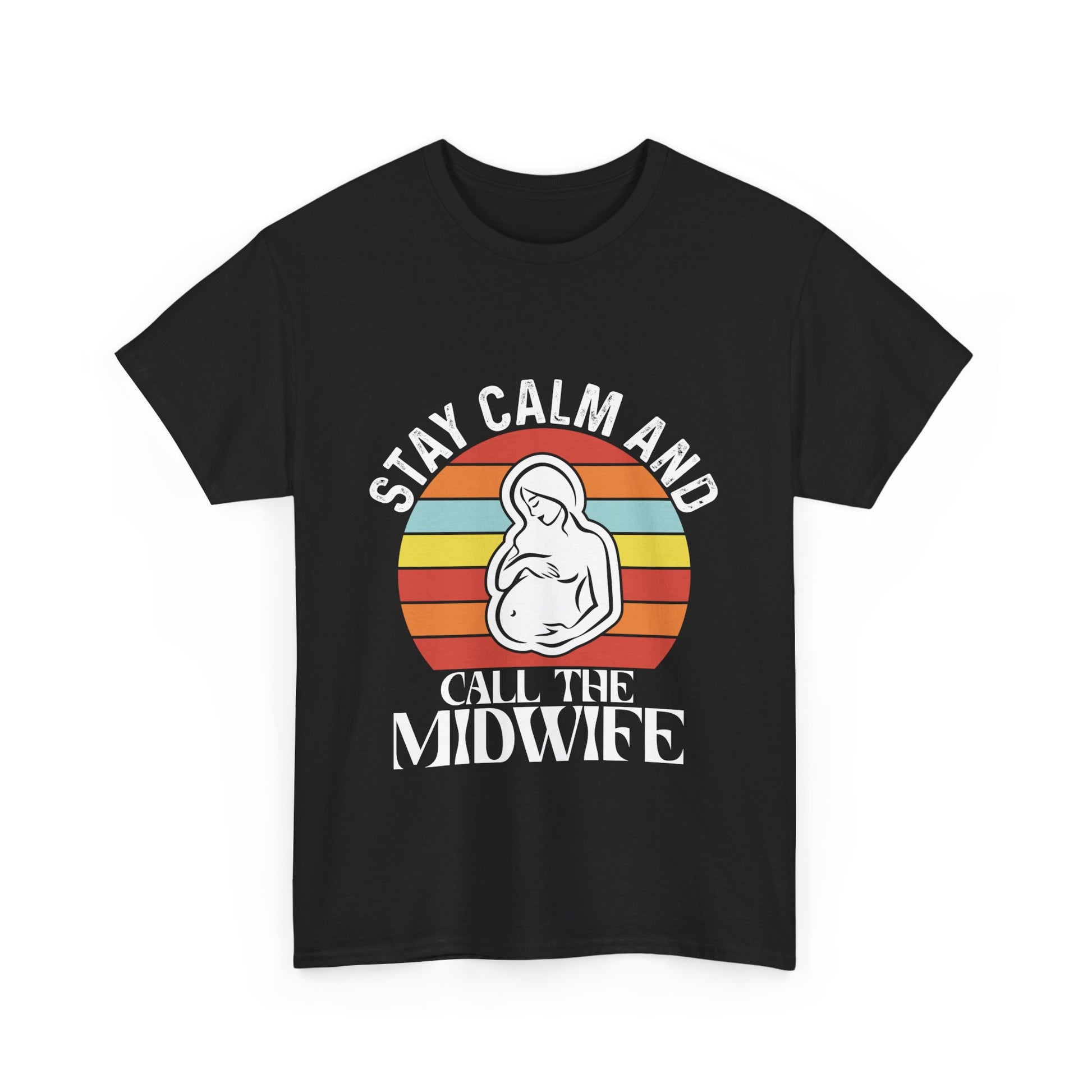 Camiseta de algodón grueso "Llama a la partera"
