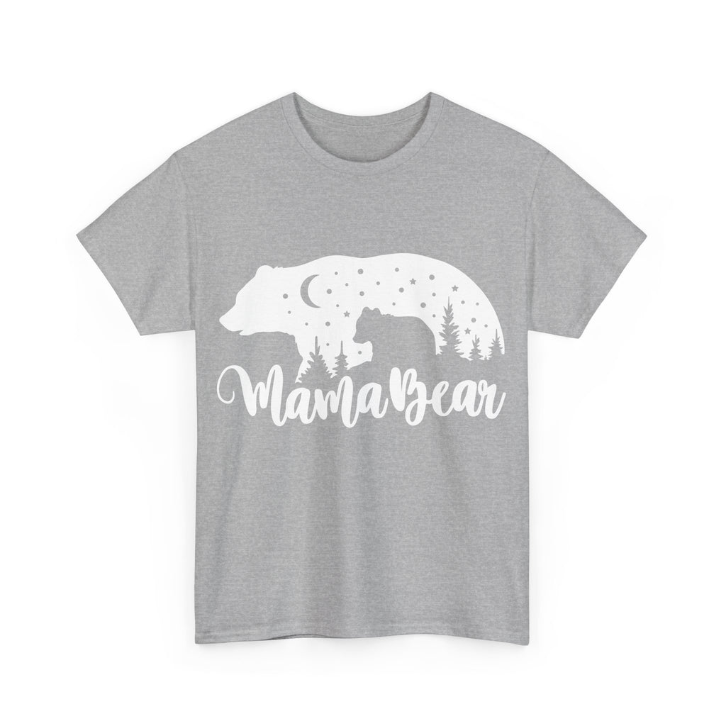 Camiseta de algodón grueso Mamá Osa 