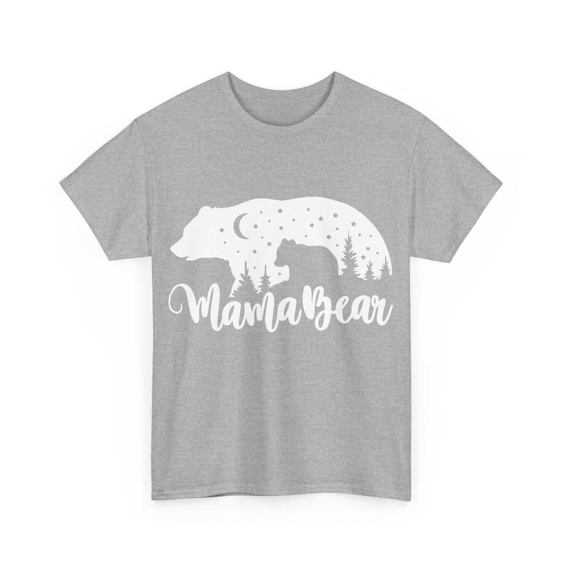 Camiseta de algodón grueso Mamá Osa 