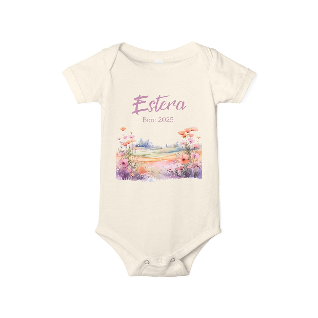 Personalized Onesie with a Name and Date