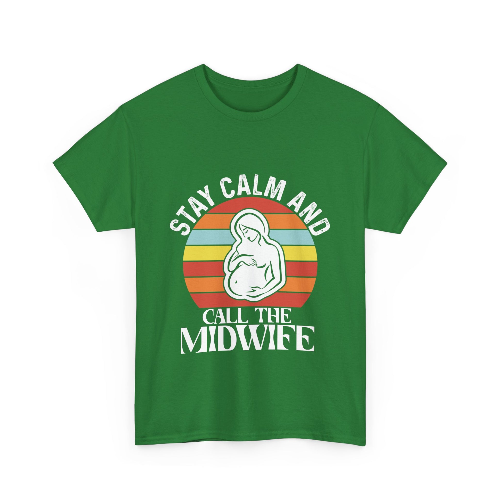 Camiseta de algodón grueso "Llama a la partera"