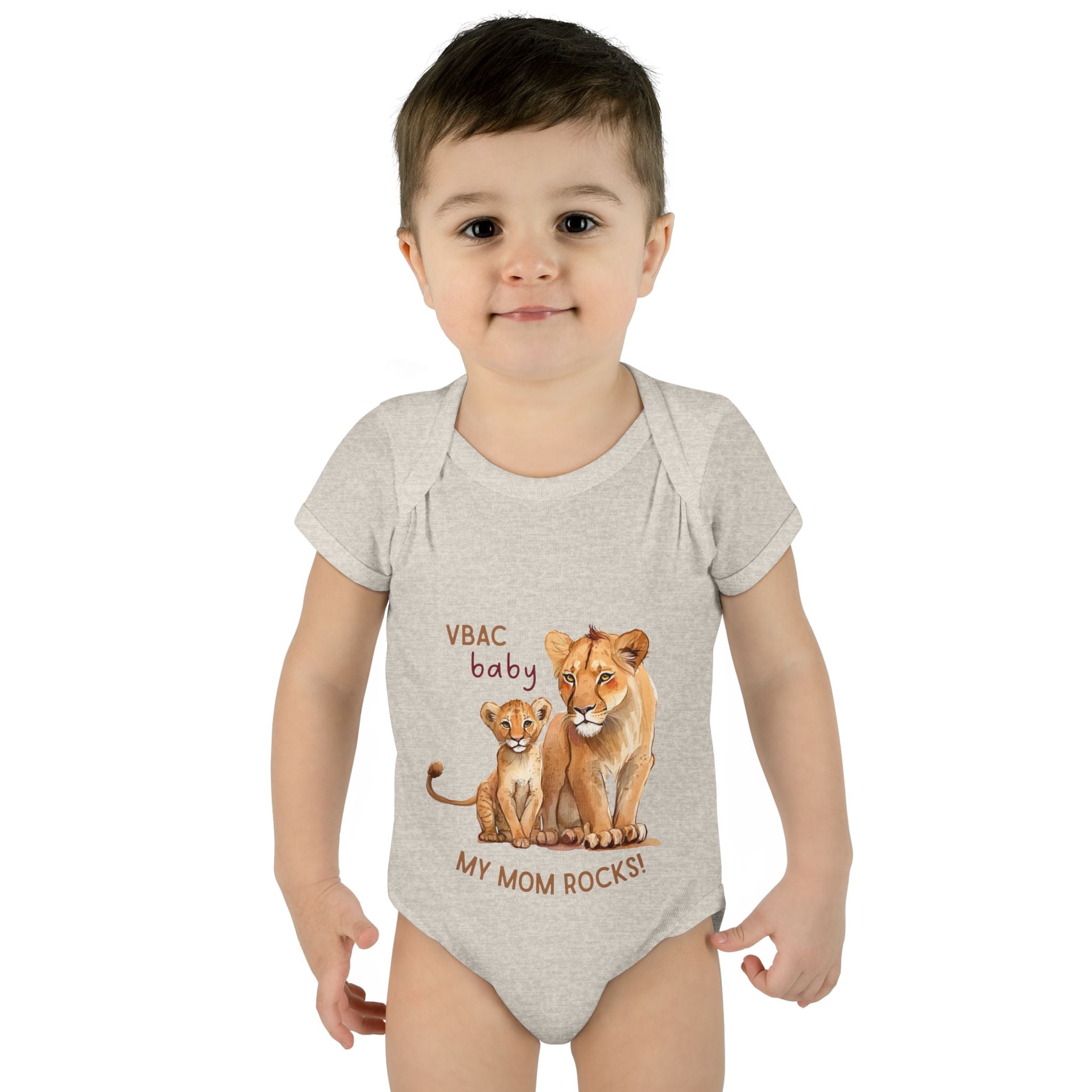 Infant Bodysuit VBAC Baby Lion Mom