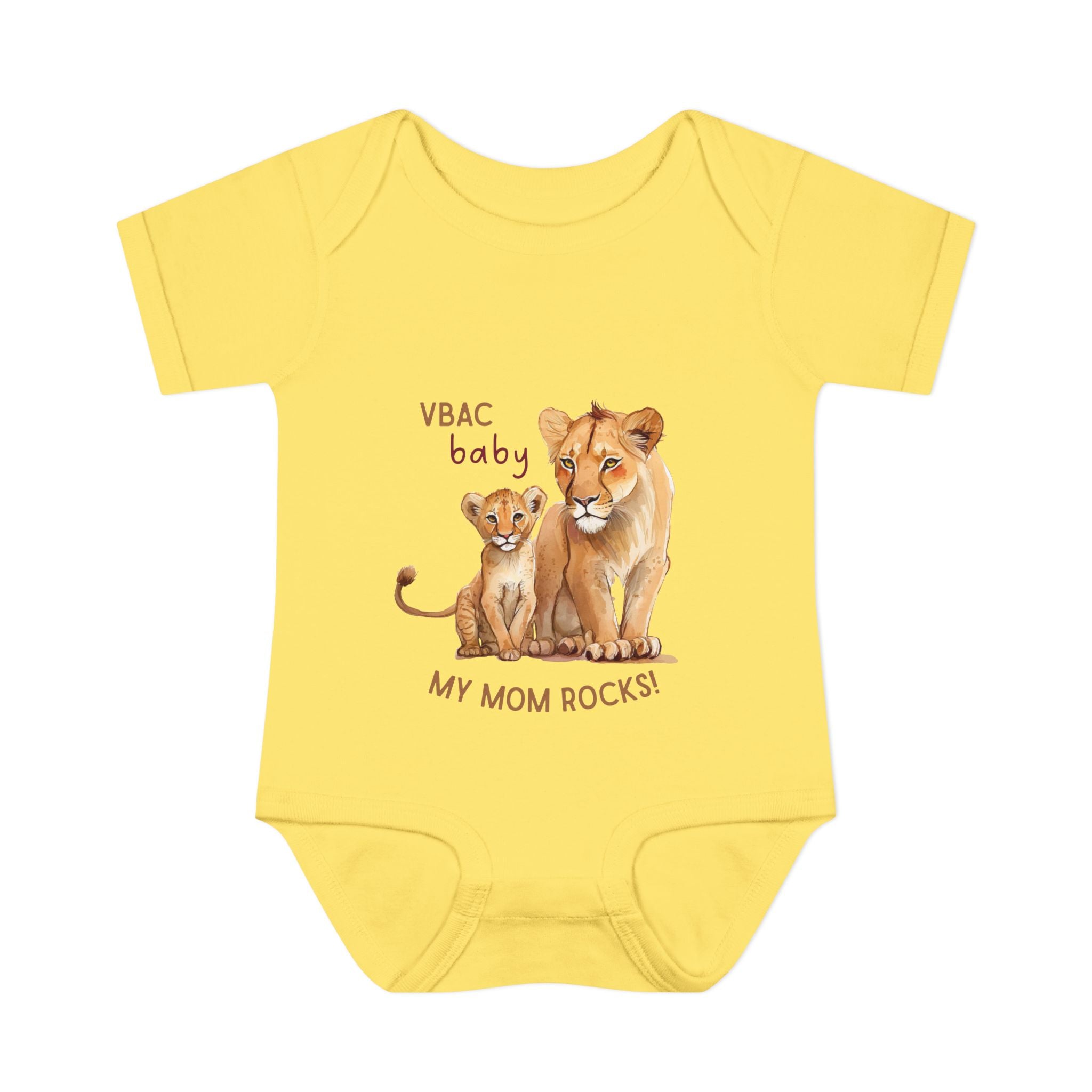Infant Bodysuit VBAC Baby Lion Mom