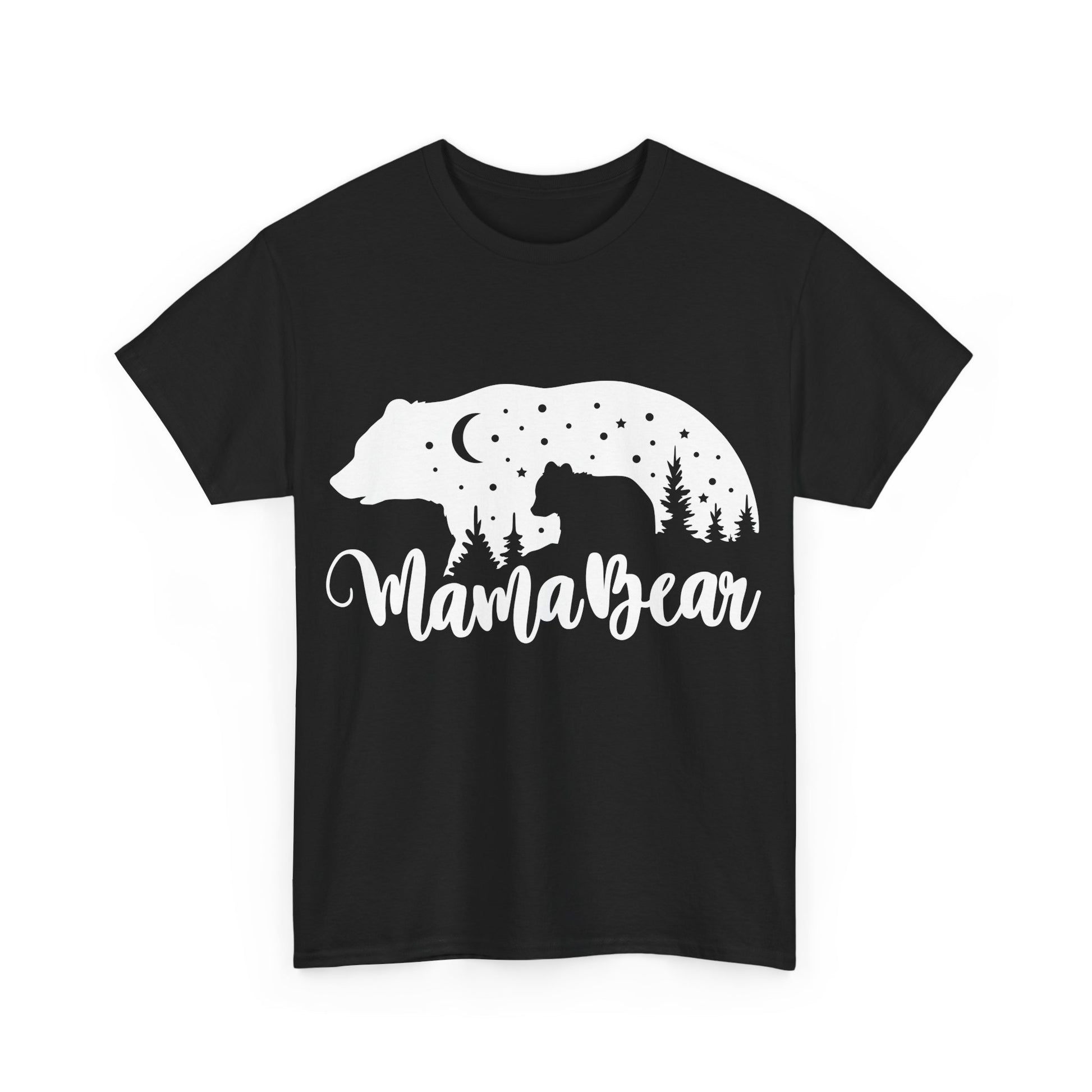 Camiseta de algodón grueso Mamá Osa 