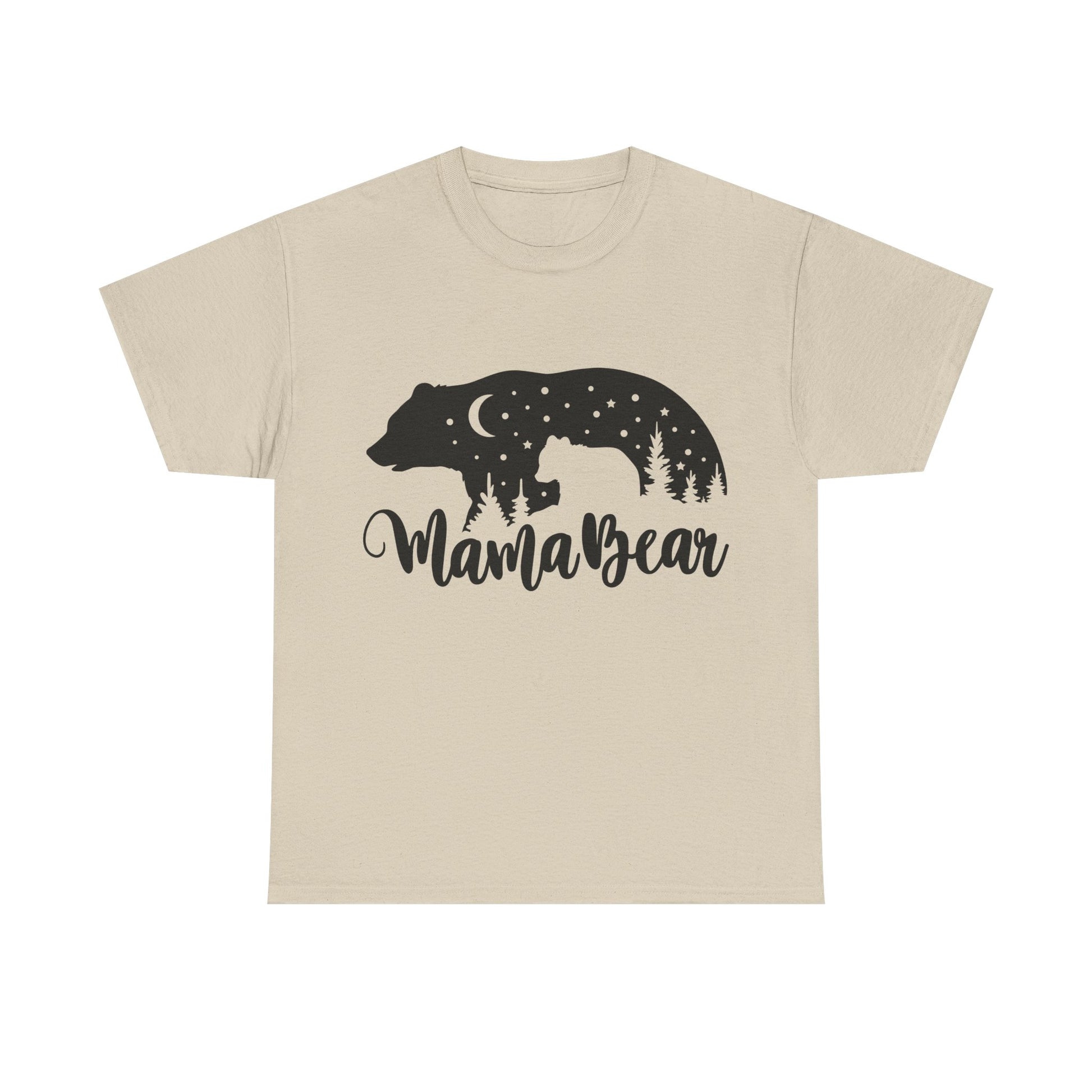 Camiseta de algodón grueso Mamá Osa 