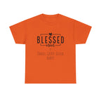 Camiseta de algodón grueso personalizada Blessed Mom en diferentes colores, ¡con los nombres de tus hijos! 