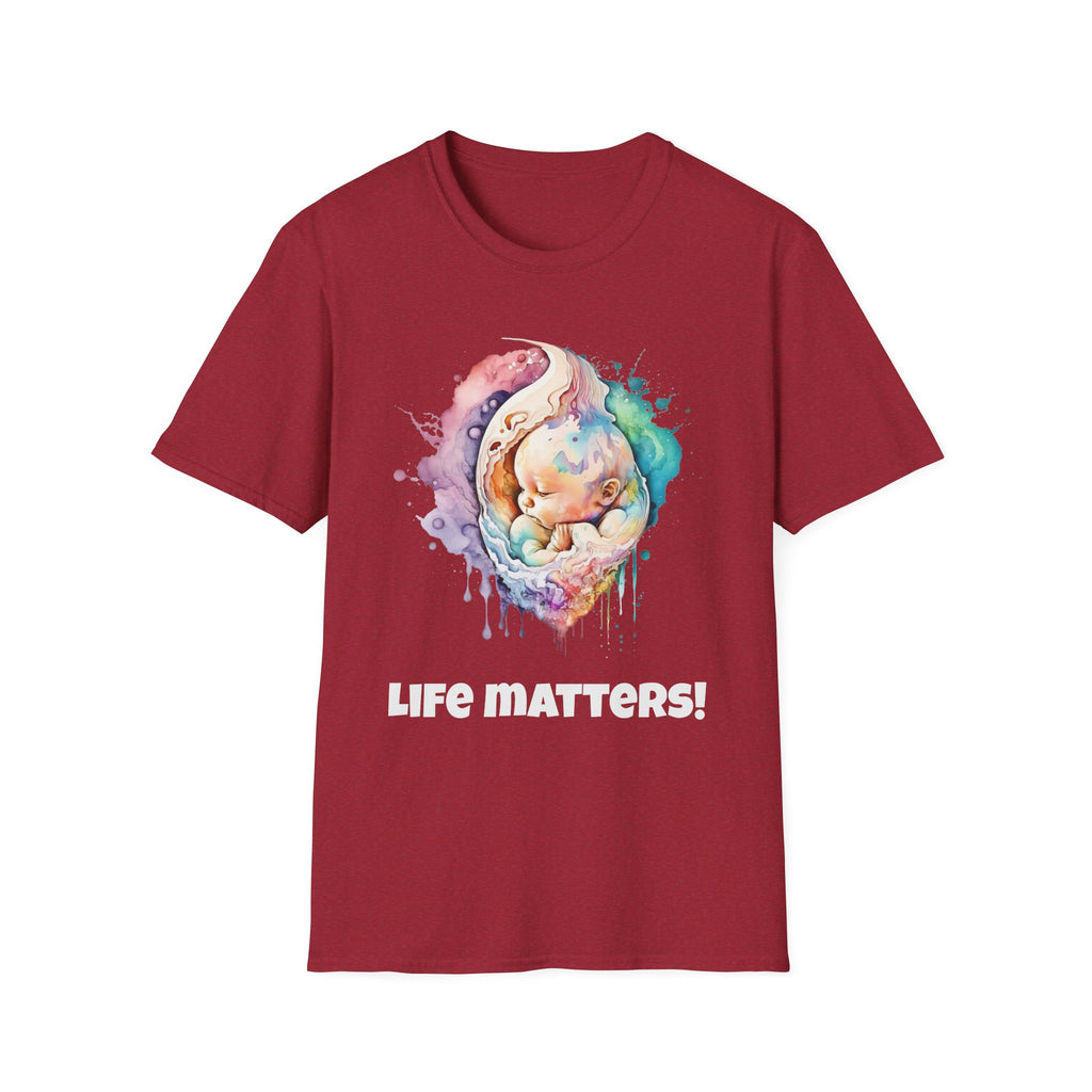 Życie ma znaczenie! Koszulka Softstyle Pro-life Baby w różnych kolorach 