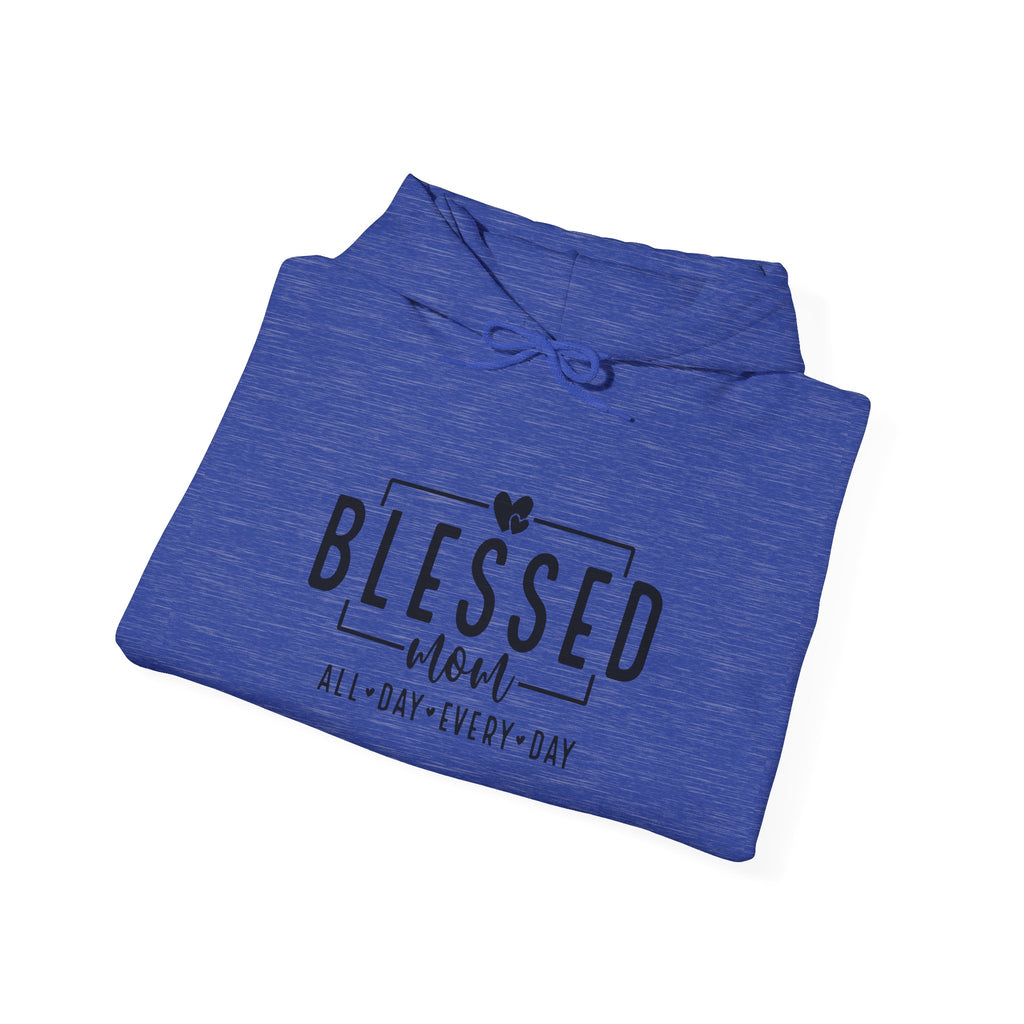 Sudadera con capucha personalizada Blessed Mom con los nombres de tus hijos 