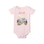 World is awesome baby bodysuit | Larger print