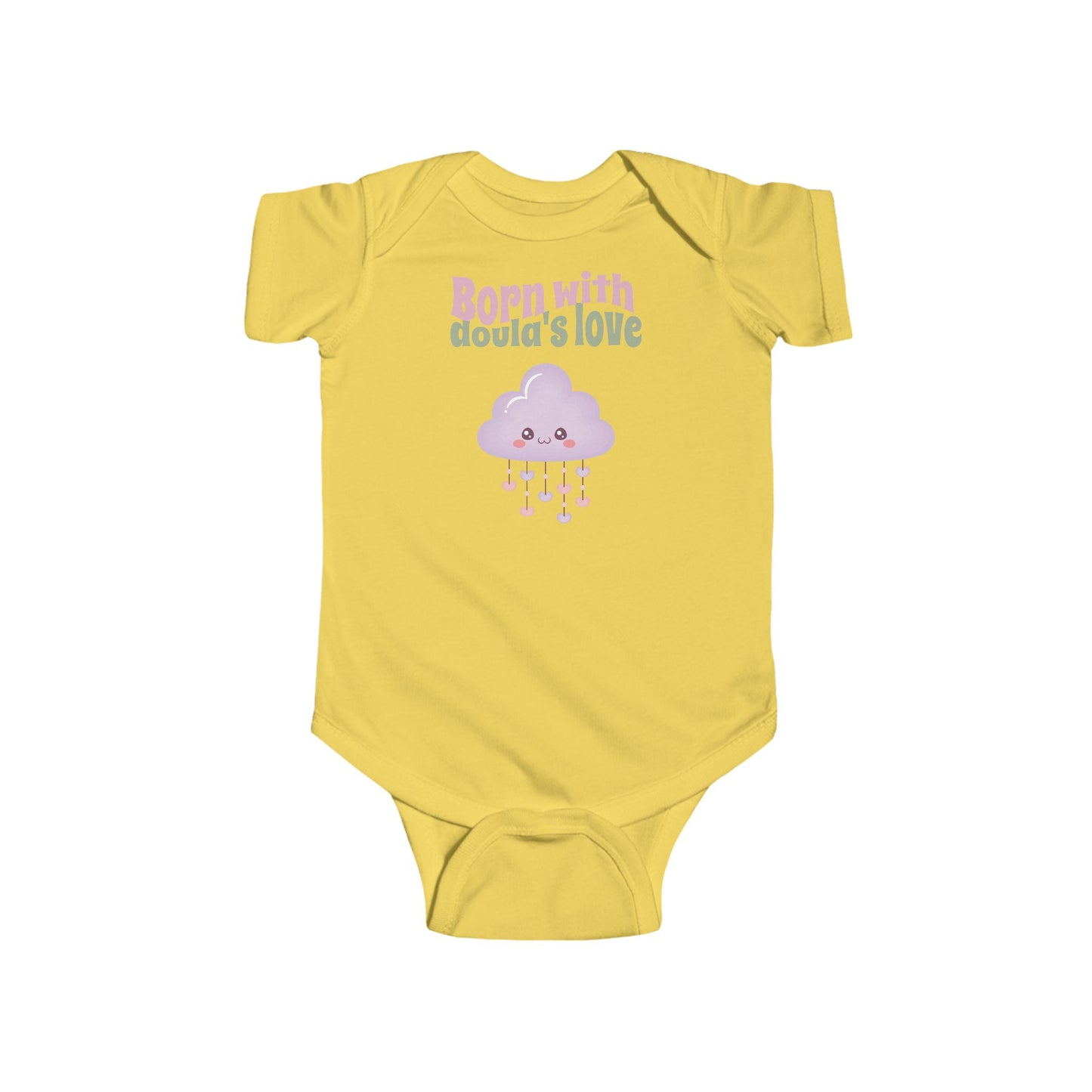 Born with doula's love | Infant Fine Jersey Bodysuit