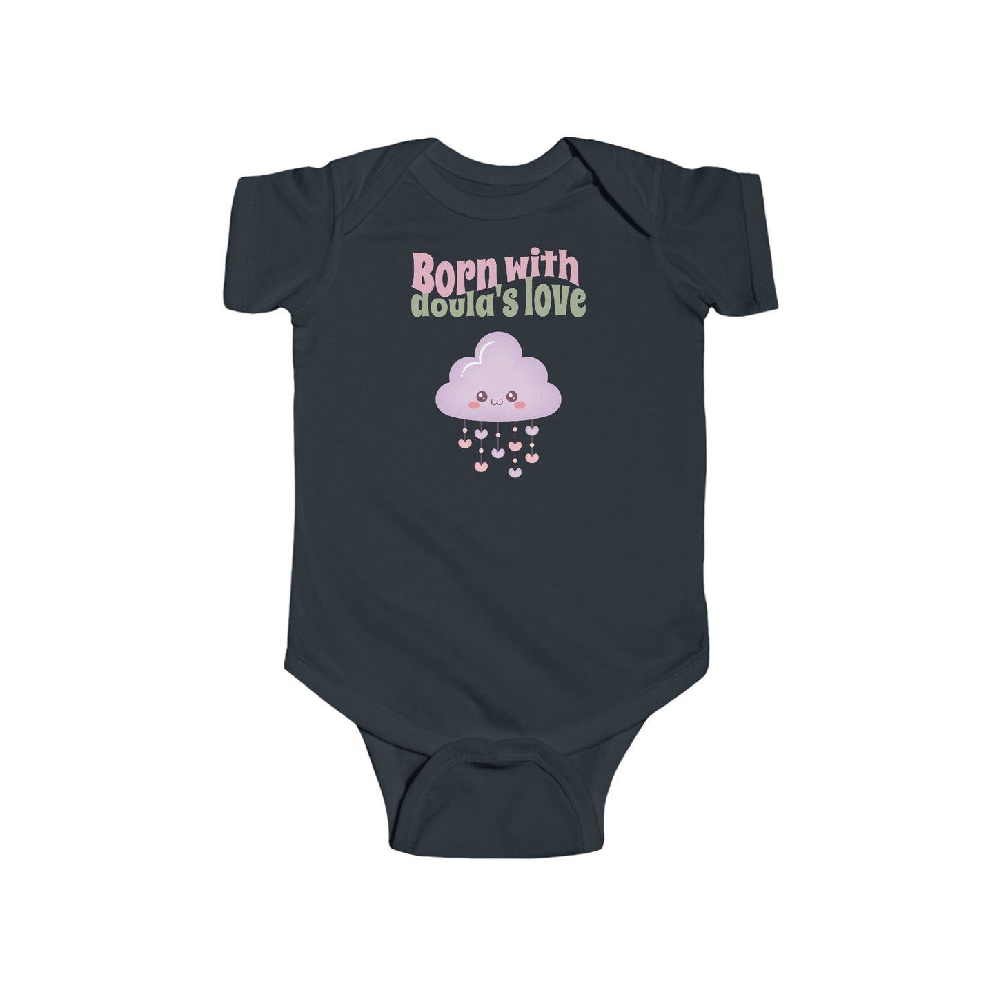 Born with doula's love | Infant Fine Jersey Bodysuit