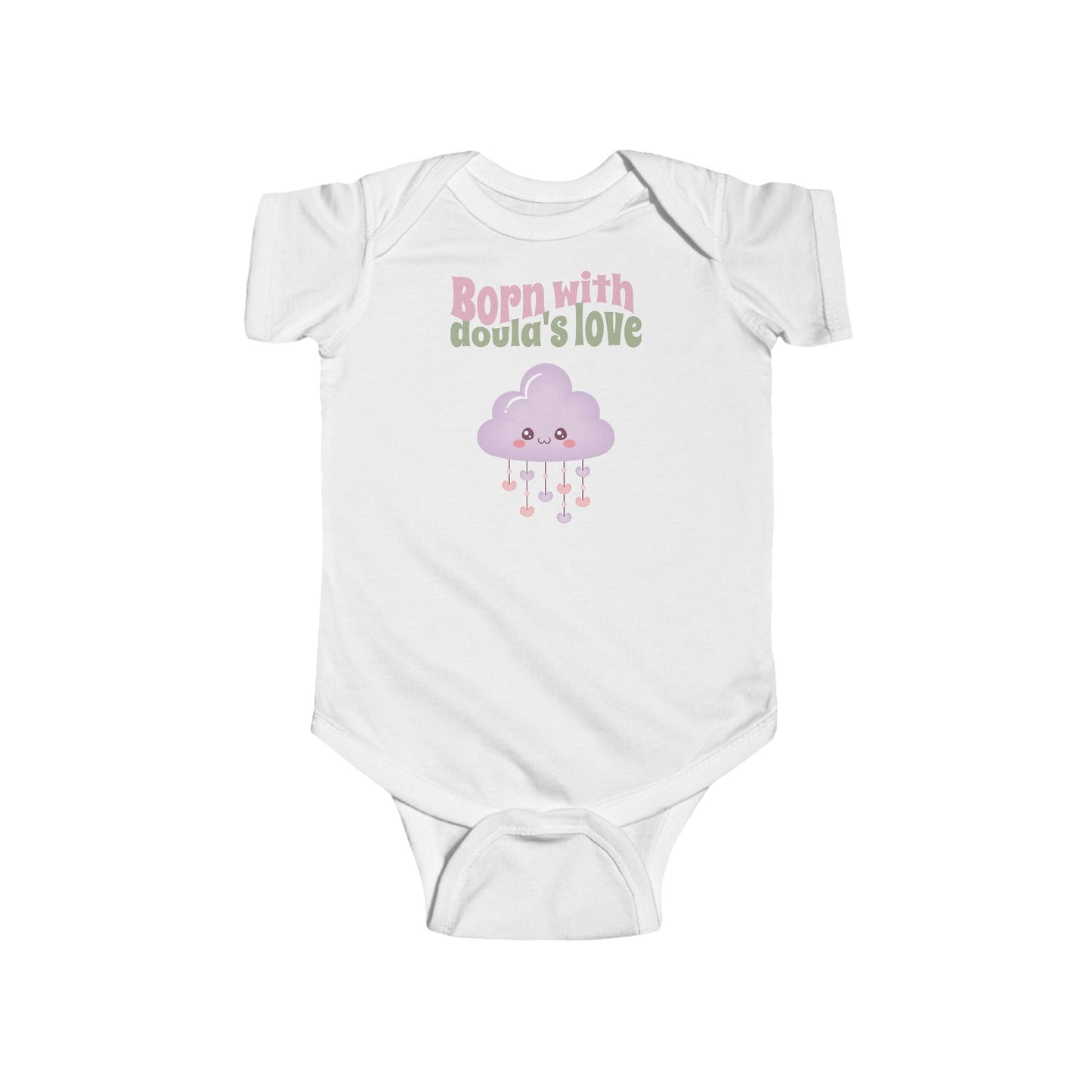 Born with doula's love | Infant Fine Jersey Bodysuit