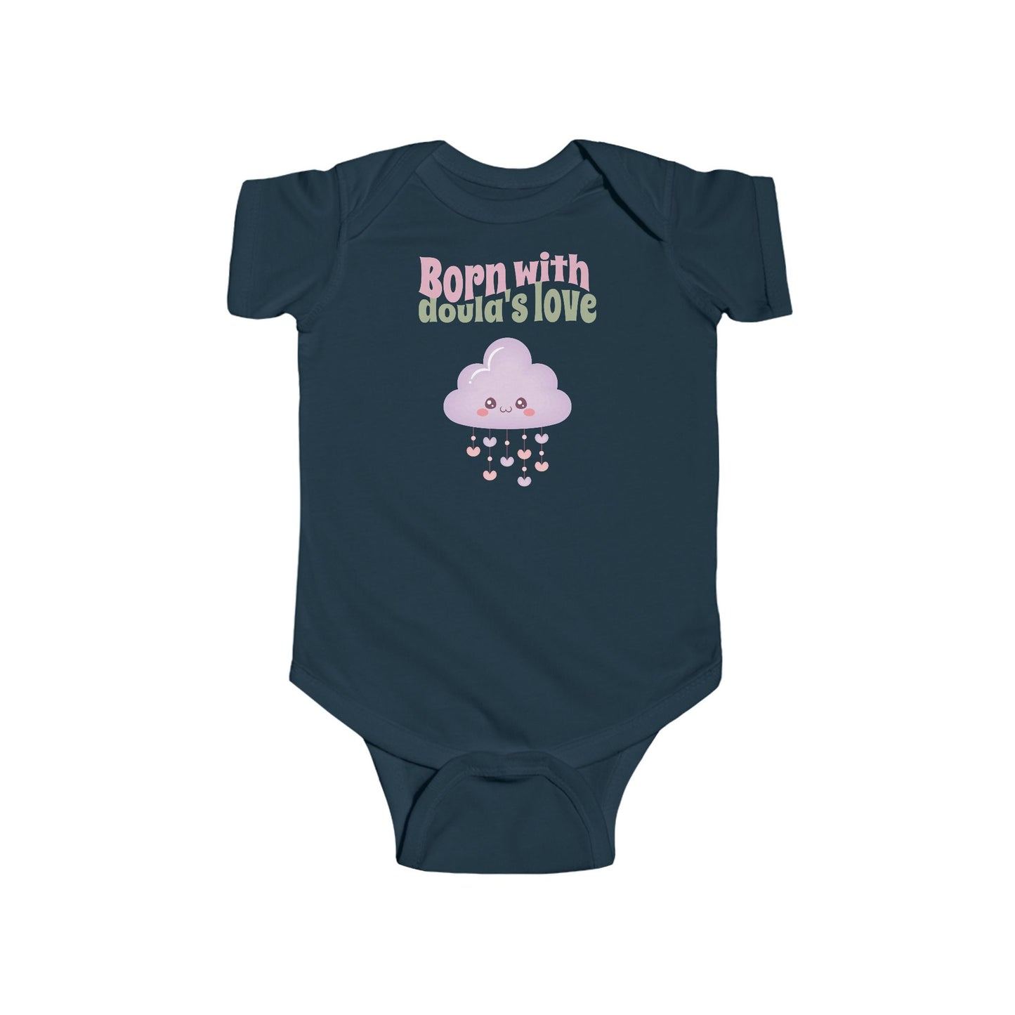 Born with doula's love | Infant Fine Jersey Bodysuit