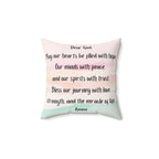 Affirmation Conception Pillow, Faux Suede Pillow with a prayer