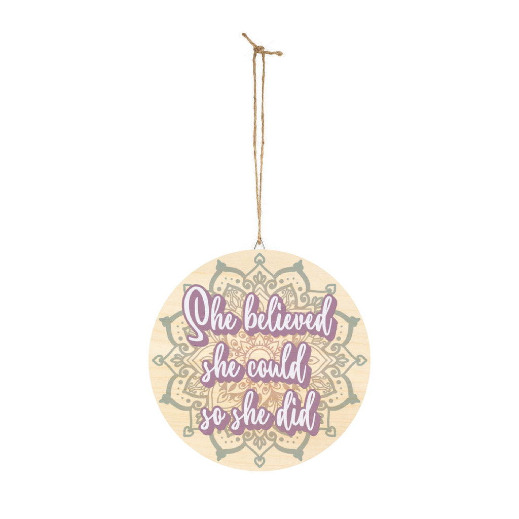 Affirmation Wood Sign