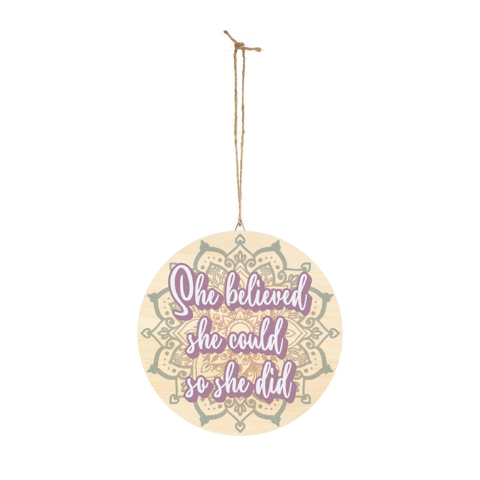 Affirmation Wood Sign