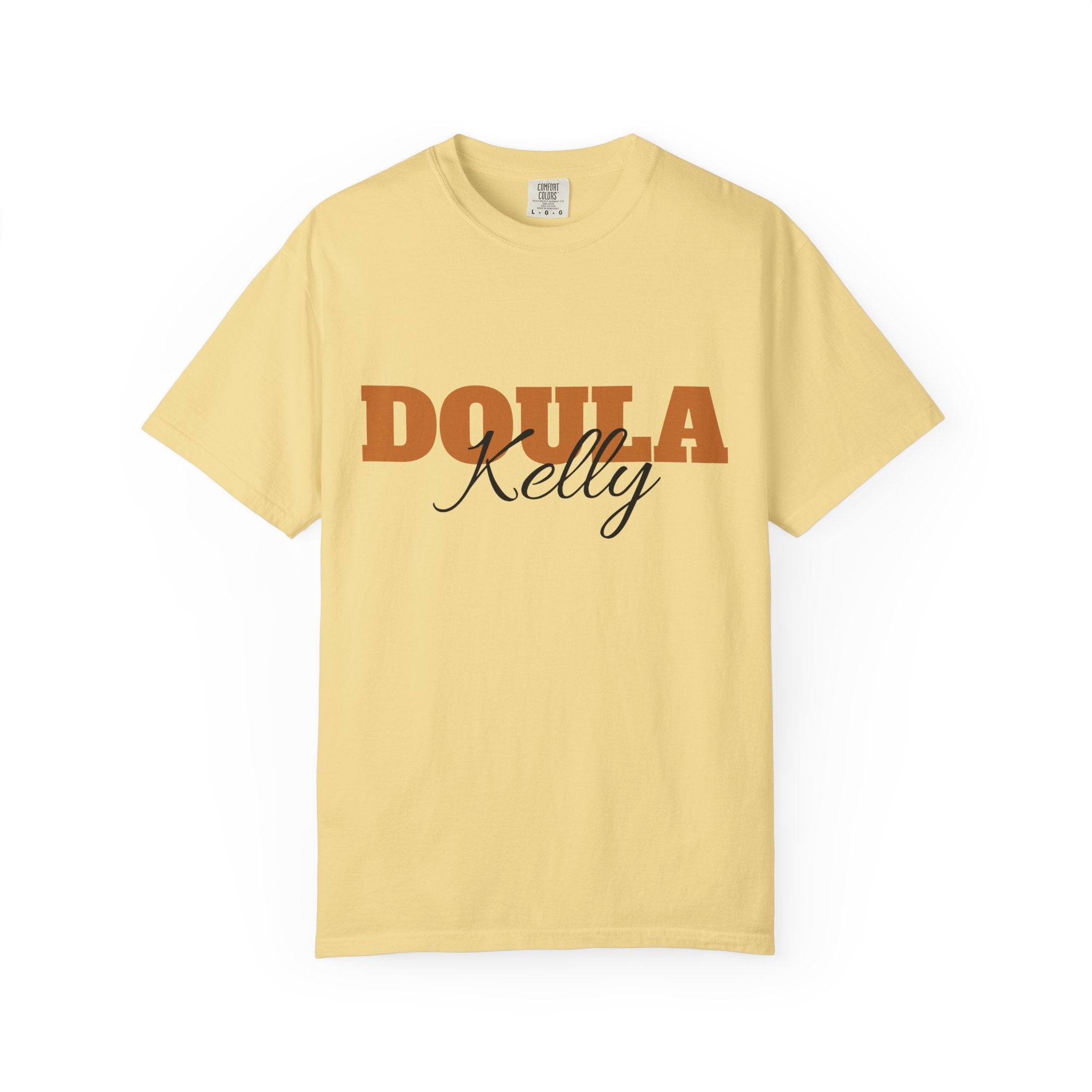 Personalized Doula Garment-Dyed T-shirt with your Name