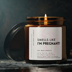 pregnancy announcement natural soy candle