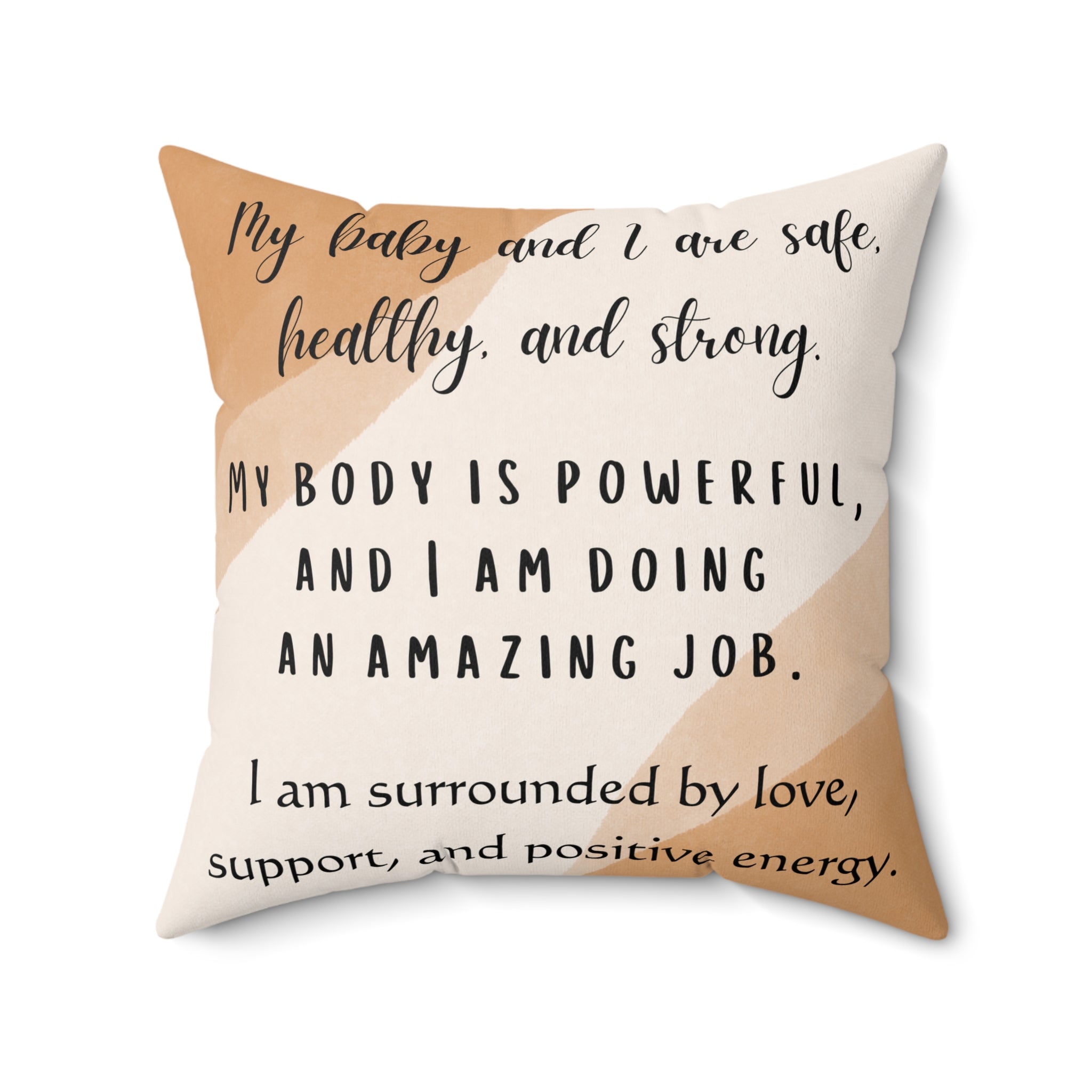 Affirmation Pillow for pregnancy and birth