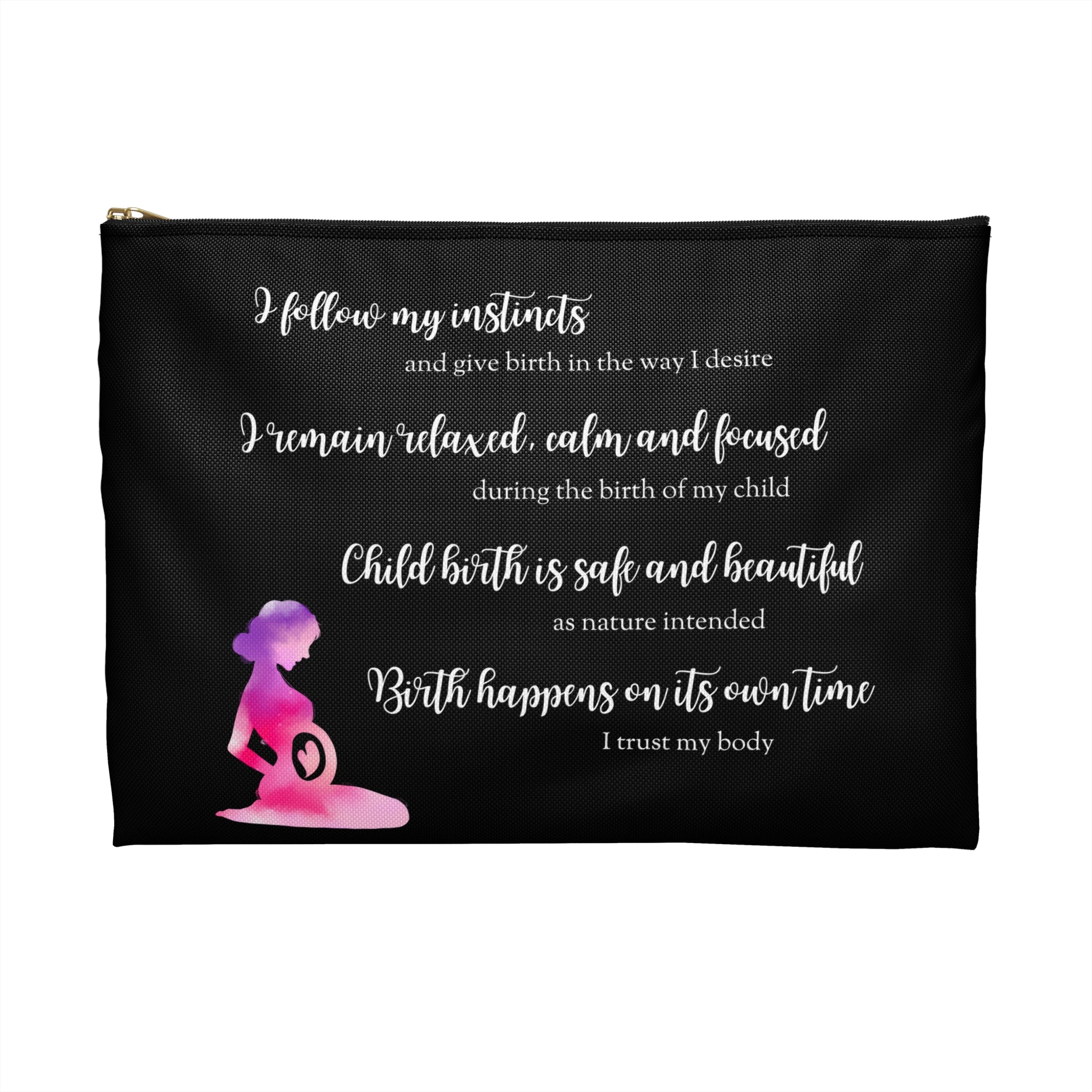 Affirmations Accessory Pouch for your Hypnobirthing Anchors