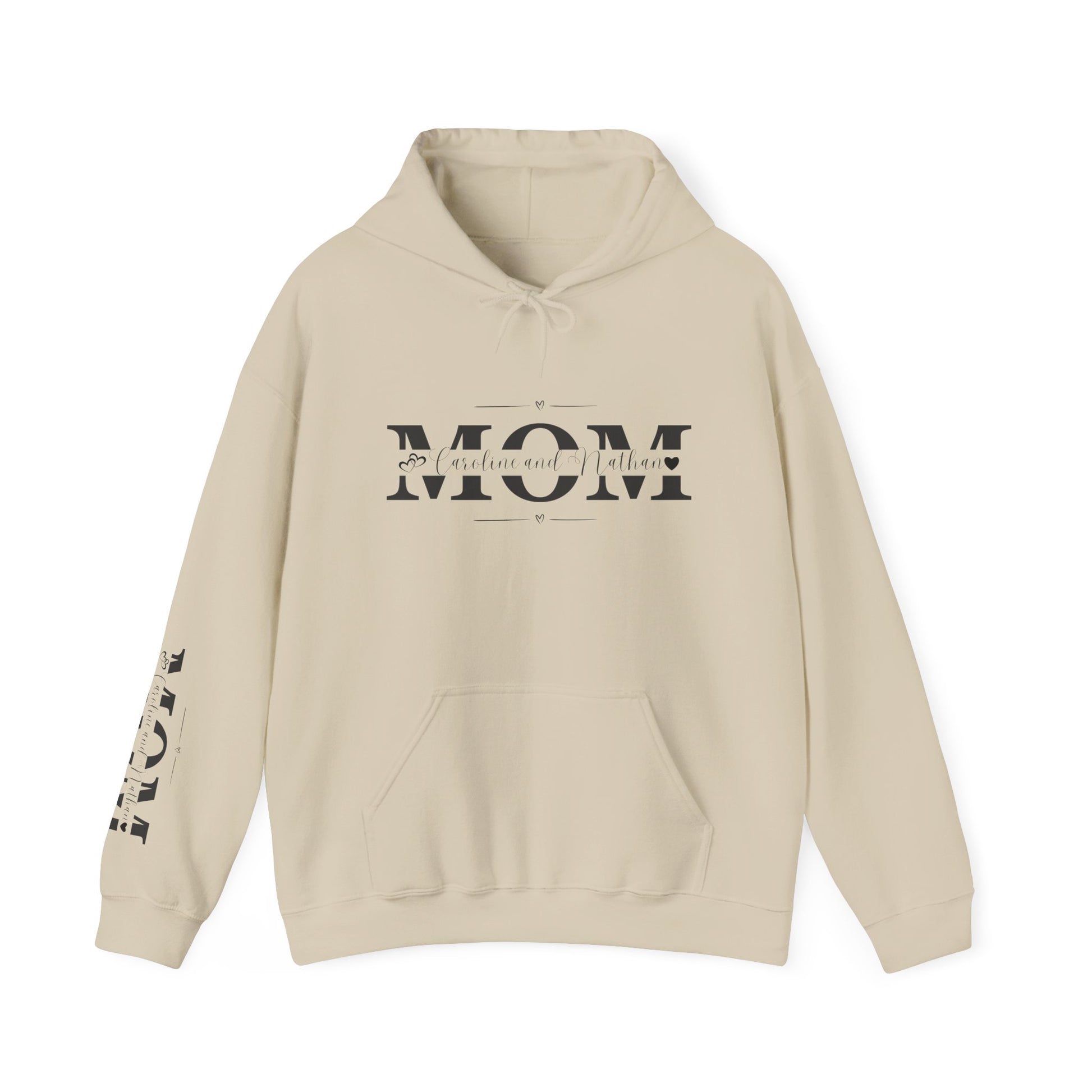 Sudadera con capucha personalizada Blessed Mom con los nombres de tus hijos (disponible en diferentes colores) 