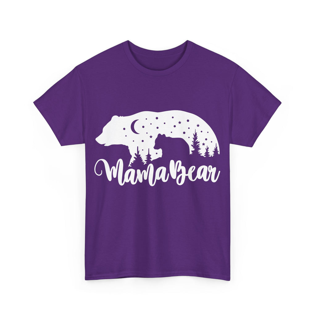 Camiseta de algodón grueso Mamá Osa 