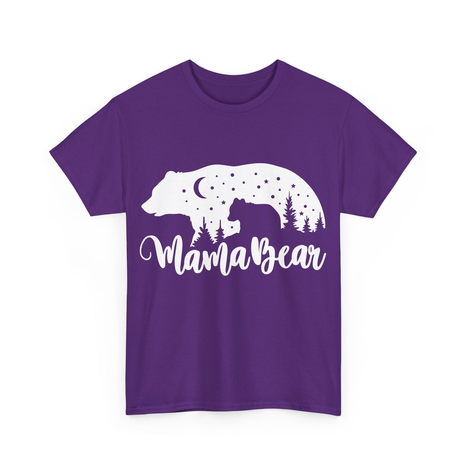 Camiseta de algodón grueso Mamá Osa 