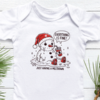 funny christmaswinter baby bodysuit