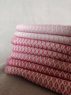 set of 7 pink rebozos from Mexico, ideal for cerrada