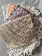 Cerrada Autumn – 7 Mexican Rebozos from Chiapas (2m x 60cm)