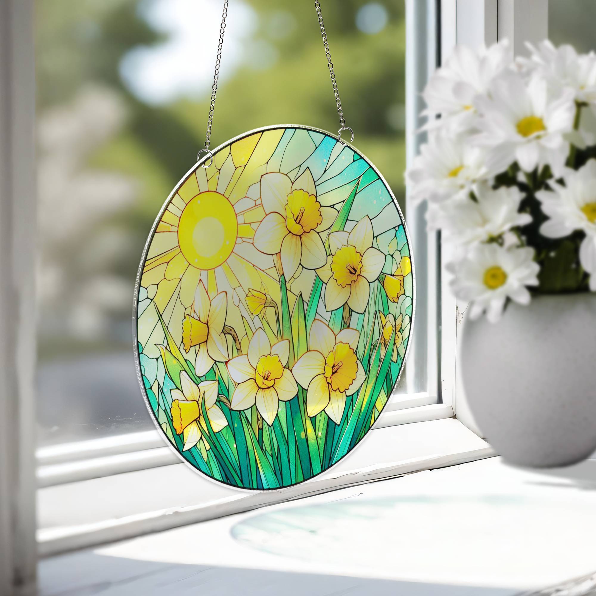 Acrylic Suncatcher Spring Flowers