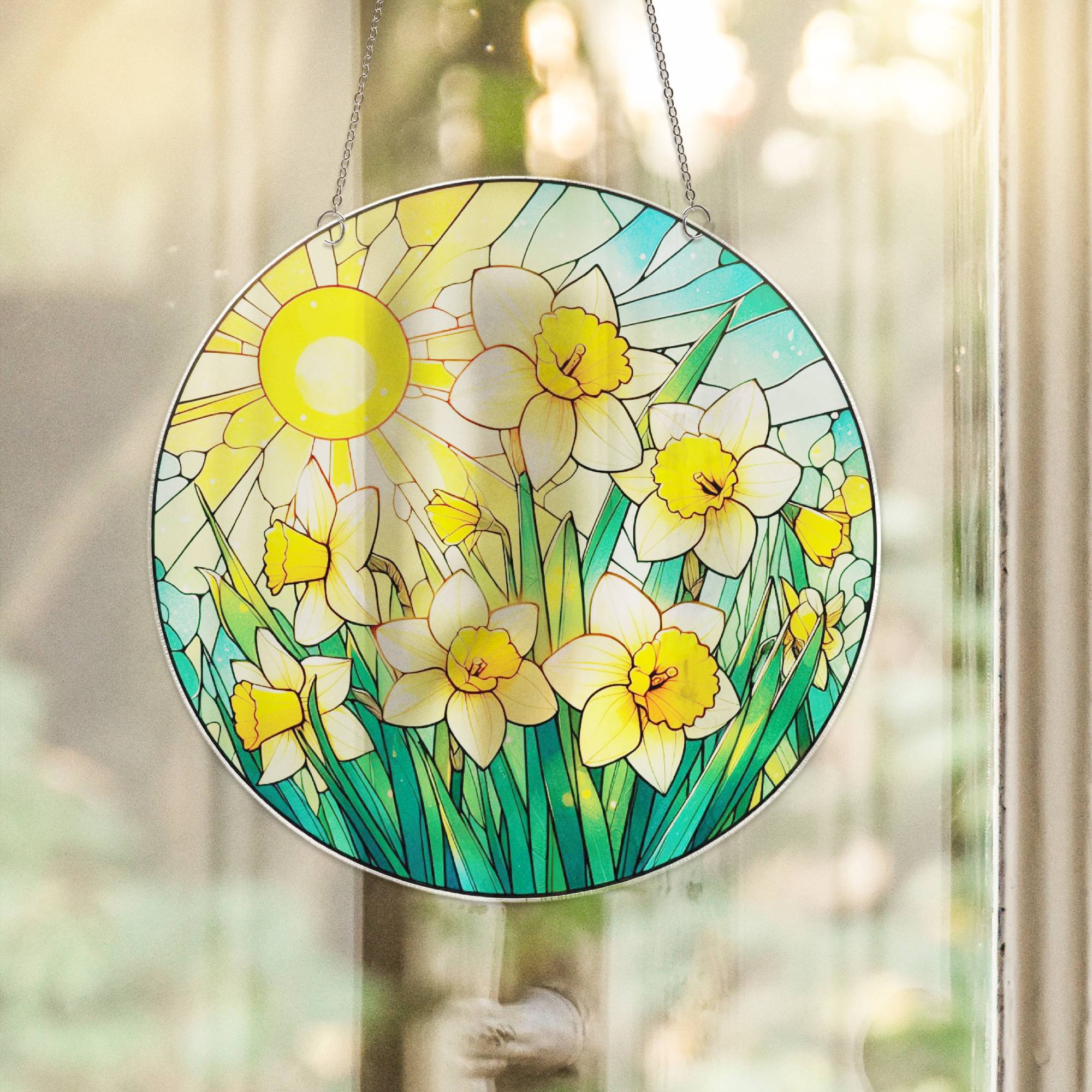 Acrylic Suncatcher Spring Flowers