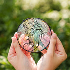 Delicate Stained Glass Suncatcher for Window Hanging Pregnancy Announcement